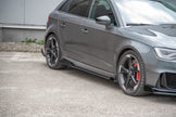 Street Pro Sidokjolar Diffusers + Flaps för Audi RS3 8V Sportback