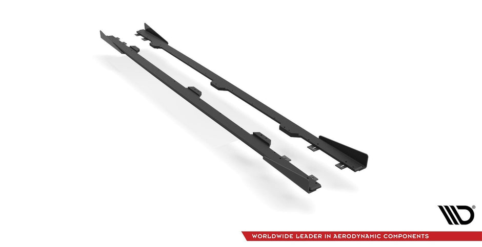 Street Pro Sidokjolar Diffusers + Flaps för BMW 4 M-Pack / M440i G22 / G23 / G22 Facelift / G23 Facelift