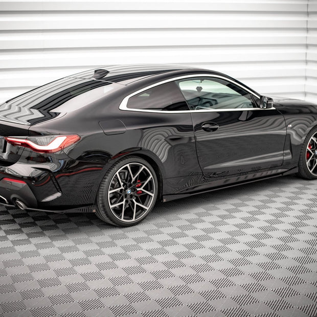 Street Pro Sidokjolar Diffusers + Flaps för BMW 4 M-Pack / M440i G22 / G23 / G22 Facelift / G23 Facelift