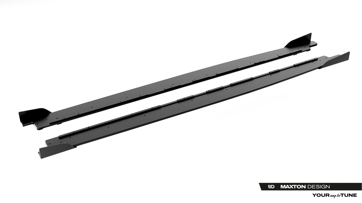 Street Pro Sidokjolar Diffusers + Flaps för Cupra Leon ST / Hatchback Aero Mk1 / Mk1 Facelift