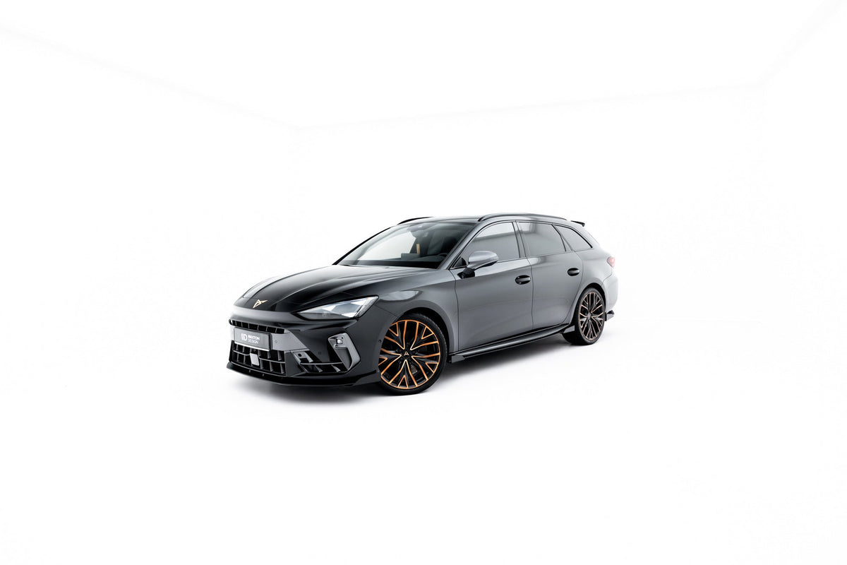 Street Pro Sidokjolar Diffusers + Flaps för Cupra Leon ST / Hatchback Aero Mk1 / Mk1 Facelift