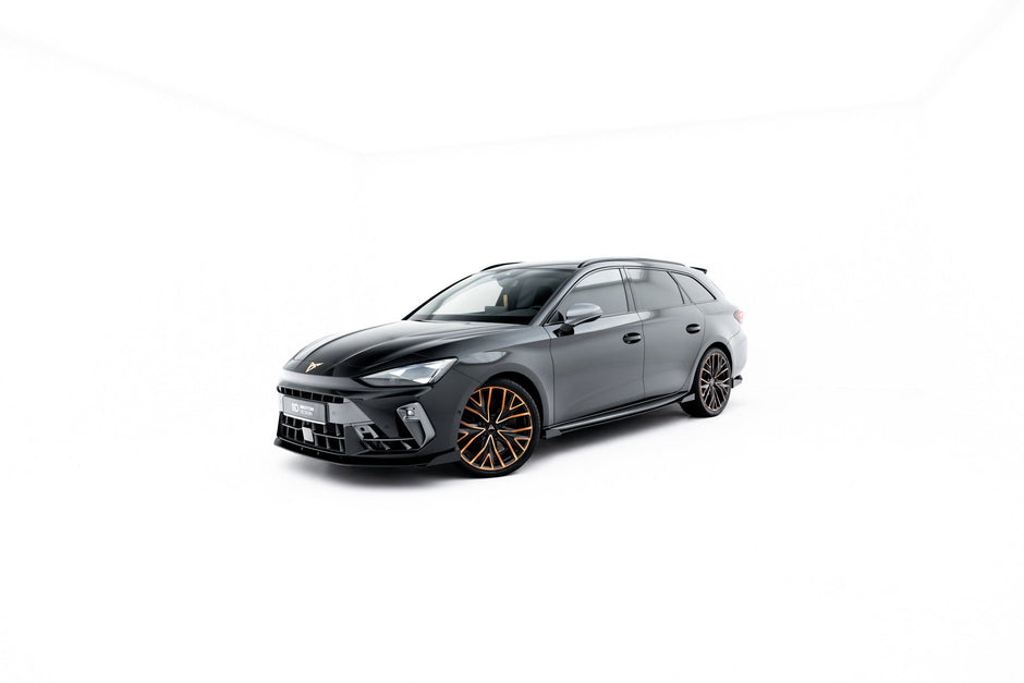 Street Pro Sidokjolar Diffusers + Flaps för Cupra Leon ST / Hatchback Aero Mk1 / Mk1 Facelift