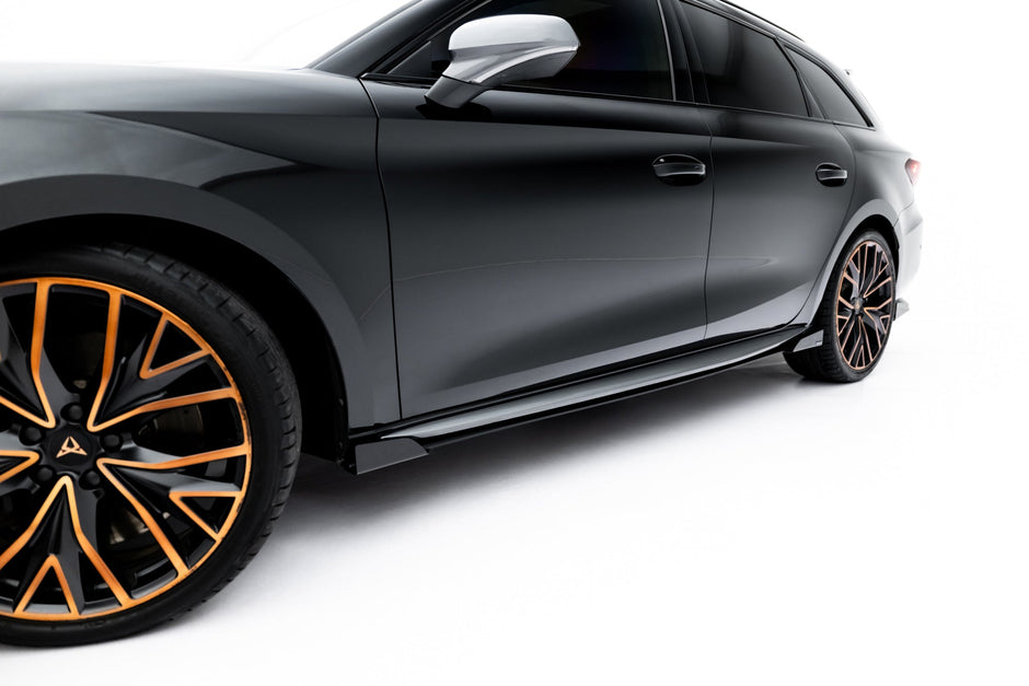 Street Pro Sidokjolar Diffusers + Flaps för Cupra Leon ST / Hatchback Aero Mk1 / Mk1 Facelift