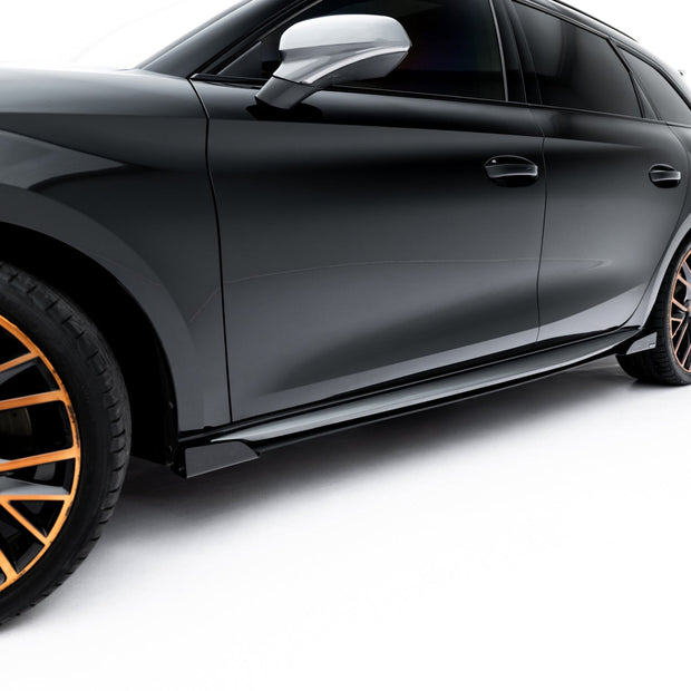 Street Pro Sidokjolar Diffusers + Flaps för Cupra Leon ST / Hatchback Aero Mk1 / Mk1 Facelift