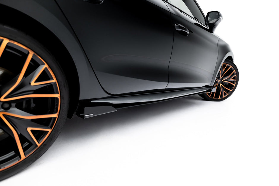Street Pro Sidokjolar Diffusers + Flaps för Cupra Leon ST / Hatchback Aero Mk1 / Mk1 Facelift