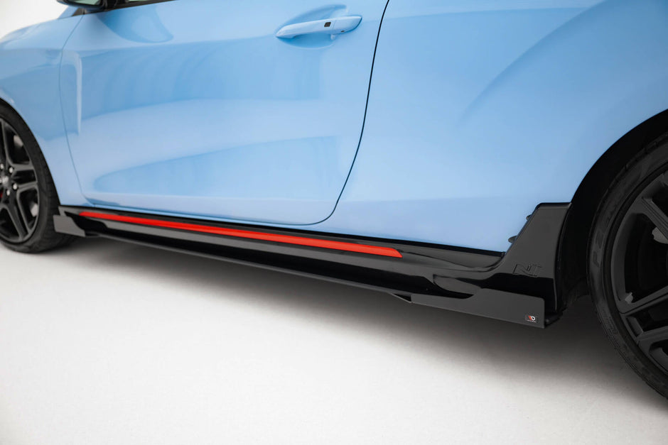 Street Pro Sidokjolar Diffusers + Flaps för Hyundai Veloster N Mk2