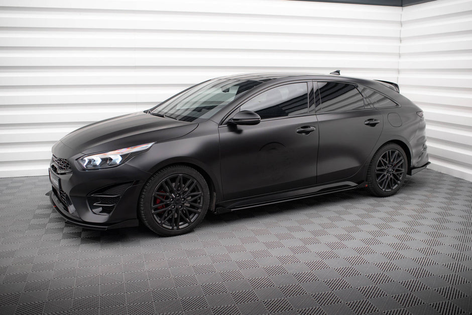 Street Pro Sidokjolar Diffusers + Flaps för Kia Proceed GT / GT-Line Mk1 Facelift / Ceed GT Mk3 Facelift