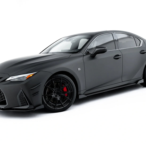 Street Pro Sidokjolar Diffusers + Flaps för Lexus IS 500 Mk3 Facelift 2 (XE30)