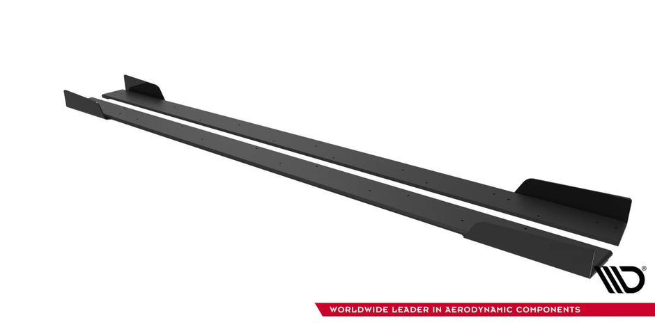 Street Pro Sidokjolar Diffusers + Flaps för Mitsubishi Lancer EVO X
