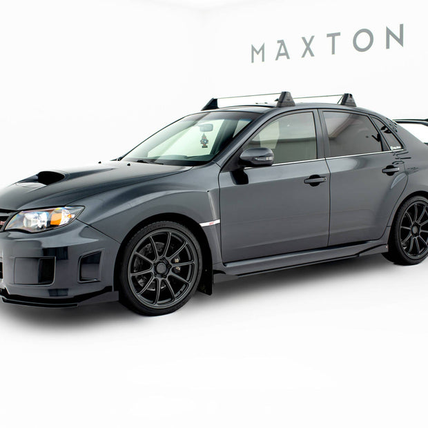Street Pro Sidokjolar Diffusers + Flaps för Subaru Impreza WRX STI Mk3 Facelift