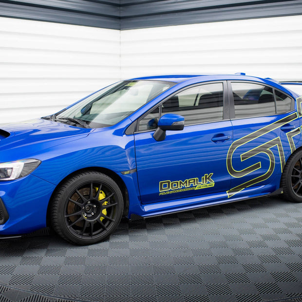 Street Pro Sidokjolar Diffusers + Flaps för Subaru WRX STI Mk1