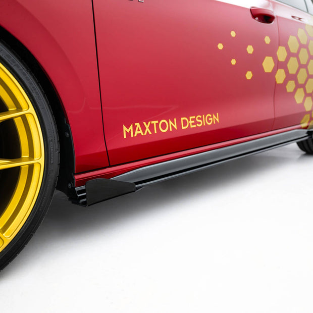 Street Pro Sidokjolar Diffusers + Flaps för Volkswagen Golf GTI Clubsport Mk8 Facelift