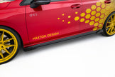 Street Pro Sidokjolar Diffusers + Flaps för Volkswagen Golf GTI Clubsport Mk8 Facelift