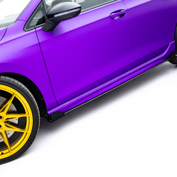 Street Pro Sidokjolar Diffusers + Flaps för Volkswagen Golf R Hatchback Mk8 / Mk8 Facelift
