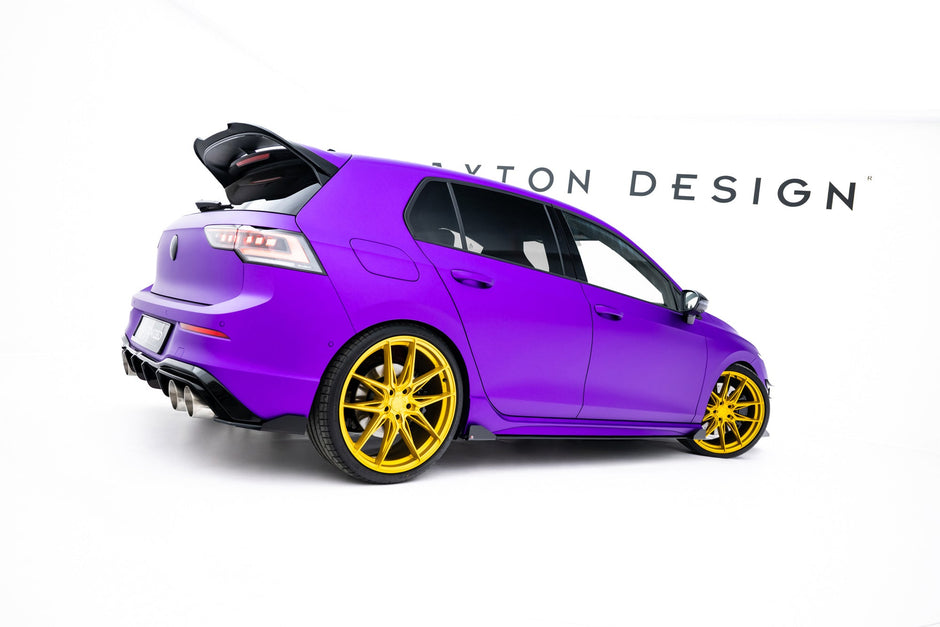 Street Pro Sidokjolar Diffusers + Flaps för Volkswagen Golf R Hatchback Mk8 / Mk8 Facelift