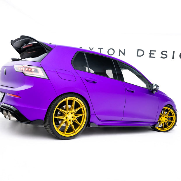 Street Pro Sidokjolar Diffusers + Flaps för Volkswagen Golf R Hatchback Mk8 / Mk8 Facelift
