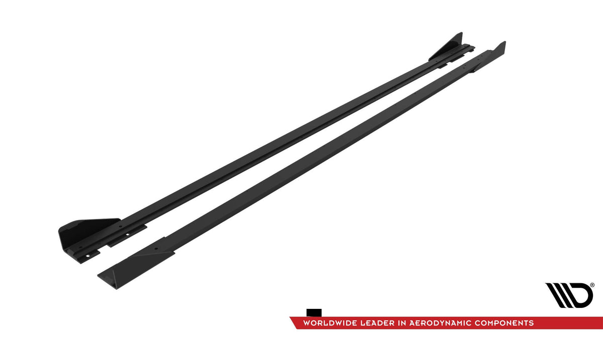 Street Pro Sidokjolar Diffusers + Flaps för Volkswagen Polo GTI Mk6 Facelift