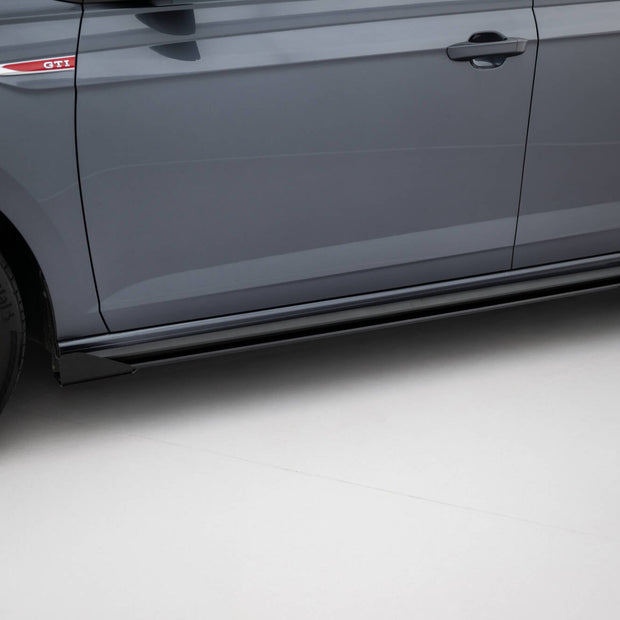 Street Pro Sidokjolar Diffusers + Flaps för Volkswagen Polo GTI Mk6 Facelift