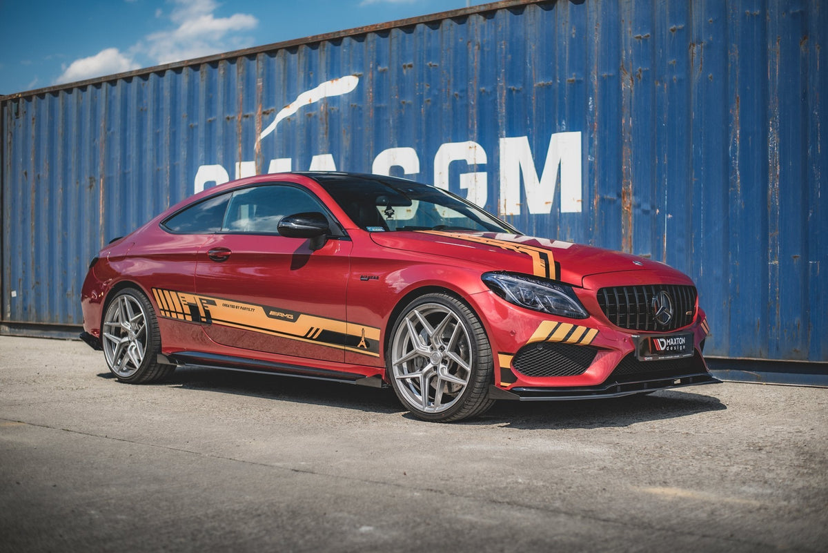 Street Pro Sidokjolar Diffusers + Flaps för Mercedes-AMG C43 / AMG-Line Coupe C205