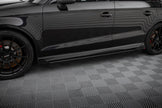 Street Pro Sidokjolar Diffusers V.1 + Flaps för Audi RS3 Sedan 8V Facelift
