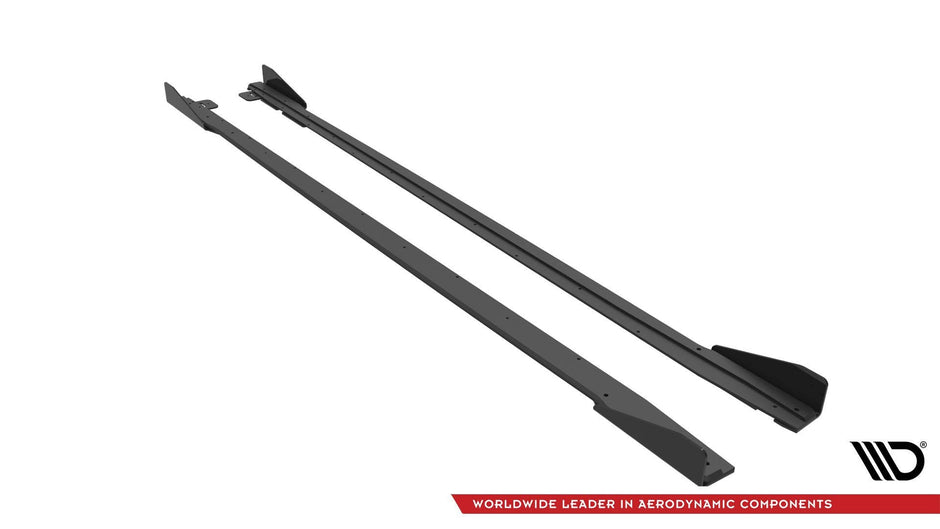 Maxton Design Street Pro sidokjolar V.1 + flaps Ford Mustang GT Mk6 Facelift – bild 4