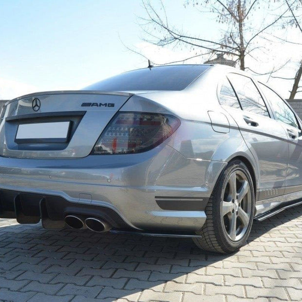 Bakre Diffuser V.2 för Mercedes C W204 AMG-Line (Facelift)