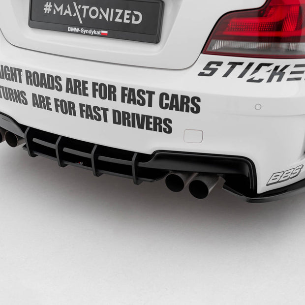 Street Pro Bakre Diffuser för BMW 1 M Coupe E82