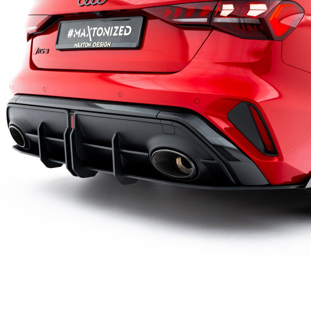 Street Pro Bakre Diffuser + Flaps för Audi RS3 Sedan 8Y Facelift