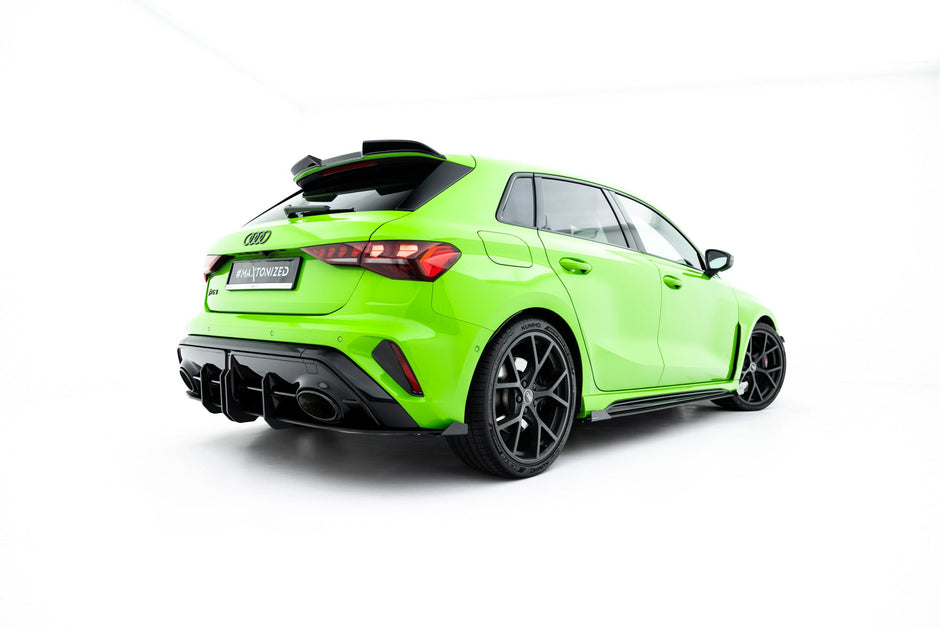 Street Pro Bakre Diffuser + Flaps för Audi RS3 Sportback 8Y Facelift