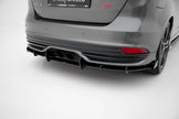 Street Pro Bakre Diffuser + Flaps för Ford Focus ST Mk3 Facelift