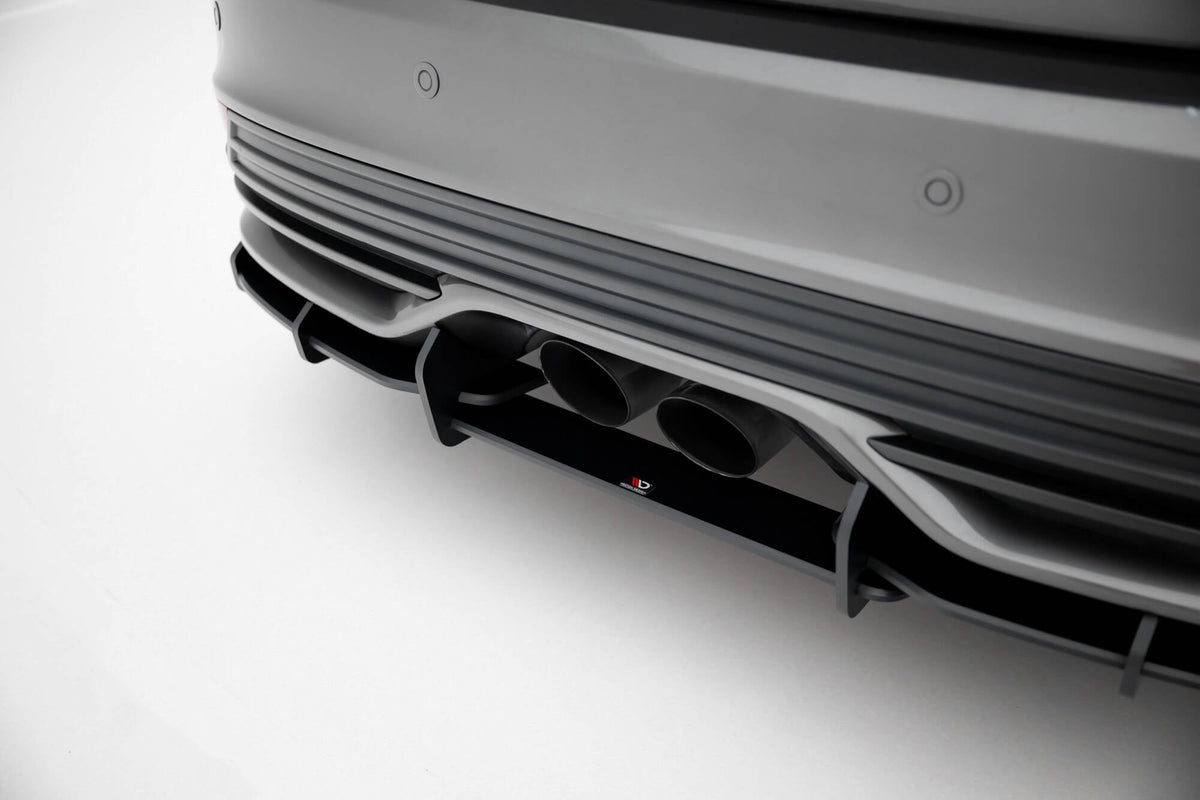 Street Pro Bakre Diffuser + Flaps för Ford Focus ST Mk3 Facelift