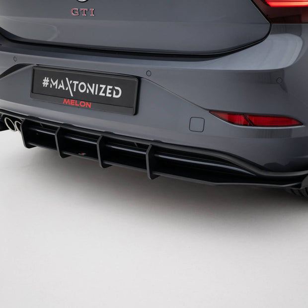 Street Pro Bakre Diffuser + Flaps för Volkswagen Polo GTI Mk6 Facelift