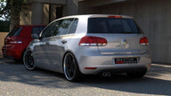 Rear Valance för Volkswagen Golf Mk6 WITH 1 Exhaust HOLE