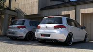 Rear Valance för Volkswagen Golf Mk6 WITH 2 Exhaust HOLE