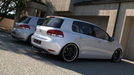Rear Valance för Volkswagen Golf Mk6 WITH 2 Exhaust HOLE