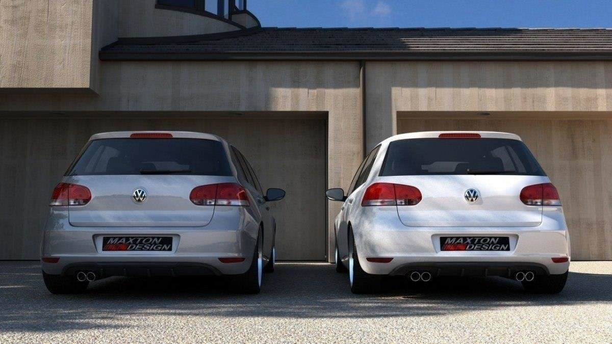 Rear Valance för Volkswagen Golf Mk6 WITH 2 Exhaust HOLE