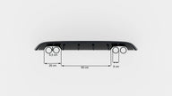 Rear Valance för Volkswagen Golf Mk6 WITH 2 Exhaust HOLE