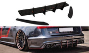 Bakre Diffuser & Bakre Sidosplitters för Audi S6 C7 Facelift