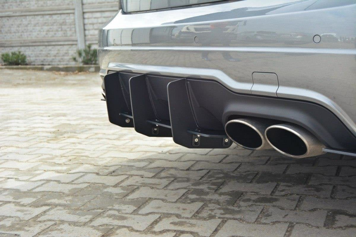 Bakre Diffuser & Bakre Sidosplitters för Mercedes-Benz C Sedan / Estate AMG-Line W204 / S204