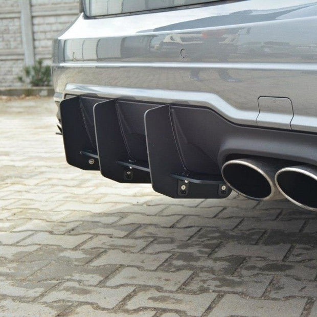 Bakre Diffuser & Bakre Sidosplitters för Mercedes-Benz C Sedan / Estate AMG-Line W204 / S204