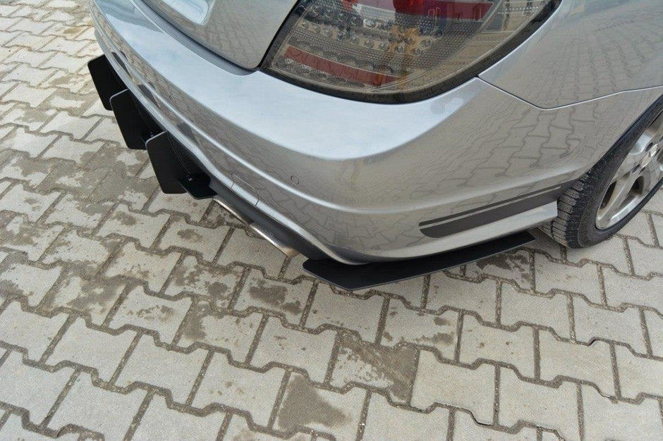 Bakre Diffuser & Bakre Sidosplitters för Mercedes-Benz C Sedan / Estate AMG-Line W204 / S204