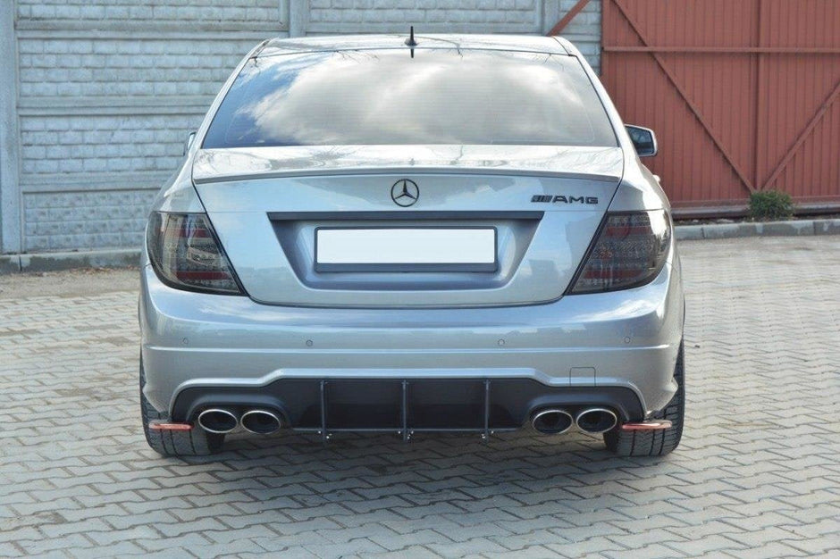 Bakre Diffuser & Bakre Sidosplitters för Mercedes-Benz C Sedan / Estate AMG-Line W204 / S204