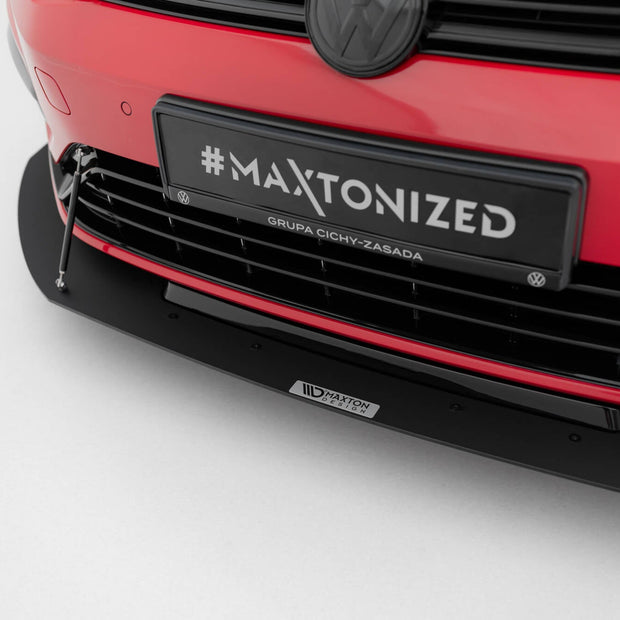 Hybrid Front Racing Splitter för Volkswagen Golf Mk7 R / R-Line Facelift