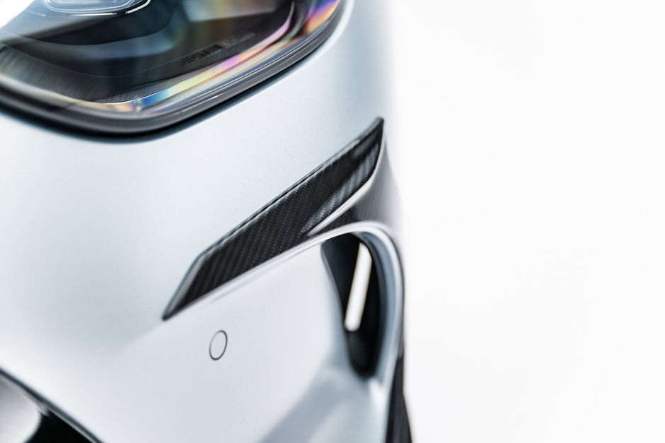 Prepreg Främre Stötfångare Carbon Canards för Mercedes-AMG GT 63 / 55 / 63 S E Performance C192