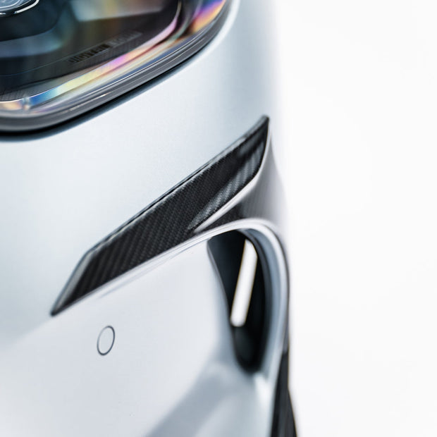Prepreg Främre Stötfångare Carbon Canards för Mercedes-AMG GT 63 / 55 / 63 S E Performance C192