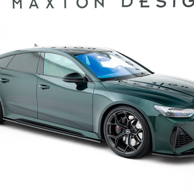 Prepreg Carbon Fiber Sidokjolar för Audi RS7 C8