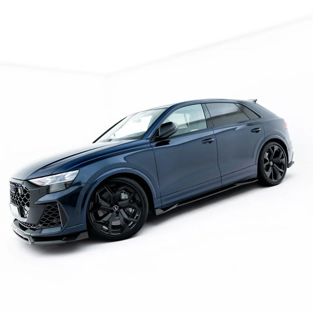 Prepreg Carbon Fiber Sidokjolar för Audi RSQ8 Mk1 Facelift