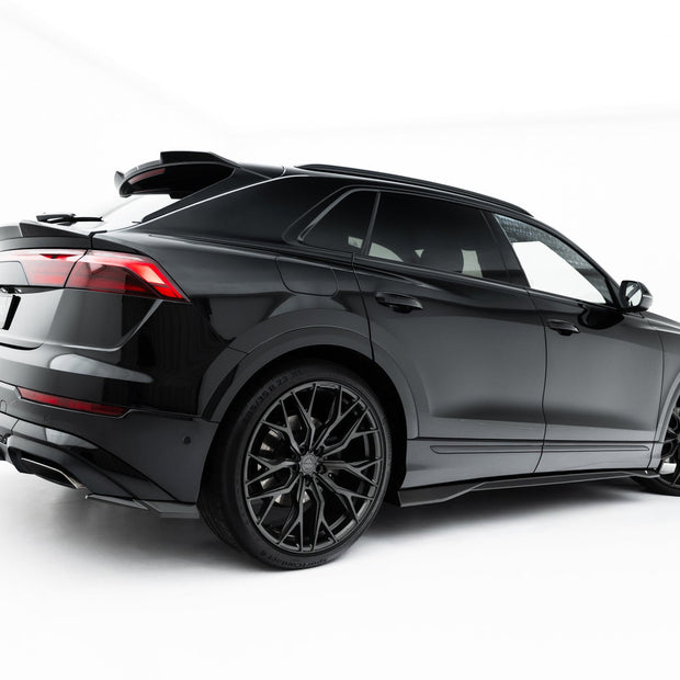 Prepreg Carbon Fiber Sidokjolar för Audi SQ8 / Q8 S-Line Mk1 Facelift