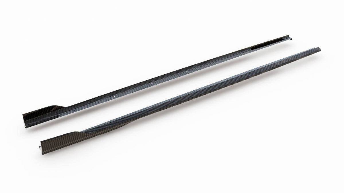 Prepreg Carbon Fiber Sidokjolar för BMW 7 M-Pack G11 Facelift