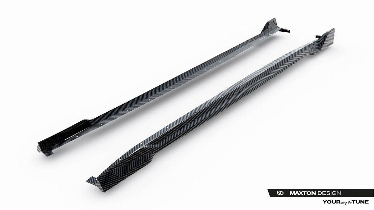 Prepreg Carbon Fiber Sidokjolar för BMW X5 M-Pack G05